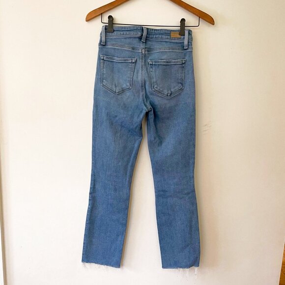 Paige Denim Cindy Crop Straight Jeans, Size 24 - Picture 3 of 6